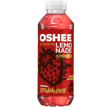 Oshee Vitamin Lemonade Strawberry 555ml /6/ KAUCJA