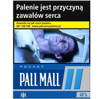 Pap. PALL MALL 40 BLUE <49,40> "WYS.M" STARA CENA