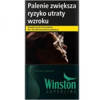 Pap. WINSTON Black Green Superslim <22.50>STARA C.
