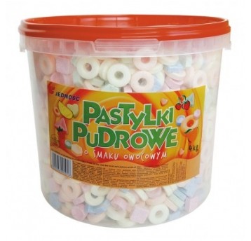 Pastylki Pudrowe o smakach owocowych Jedność /4kg/