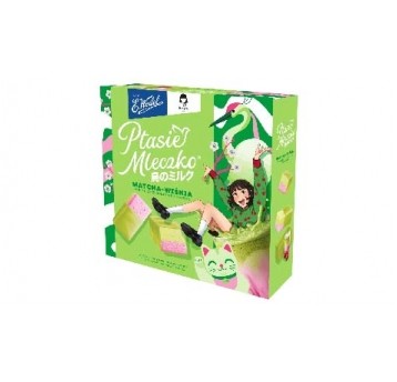 Ptasie Mleczko Matcha Wiśnia Wedel 340g /18/