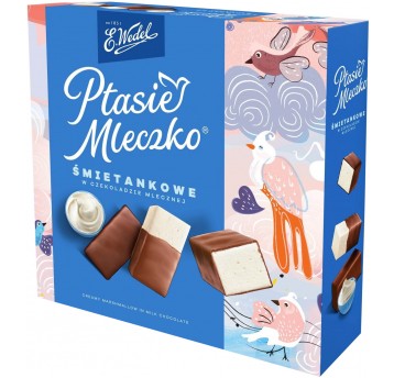 Ptasie Mleczko Śmietankowe Wedel 340g /18/