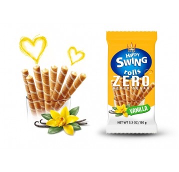 Rurka HAPPY SWING Wanilia ZERO Cukr Flis 150g /16/