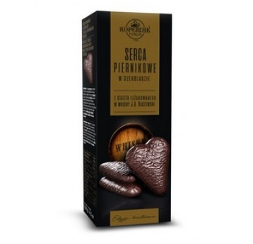 Serca Piernikowe w Czek. Whisky Kopernik 128g