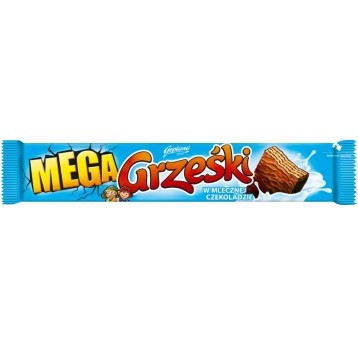 Wafel Grześki Mega w Mlecznej czeko. 48g /32/