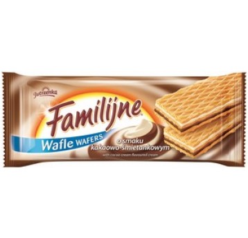 Wafle Familijne Kakaowo-Śmiet. Jutrzenka 180g /24/