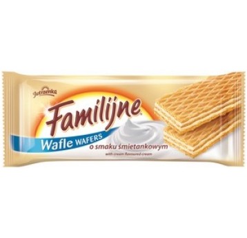 Wafle Familijne Śmietankowe Jutrzenka 180g /24/