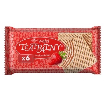 Wafle Teatralne Truskawkowe Kopernik 100g /24/