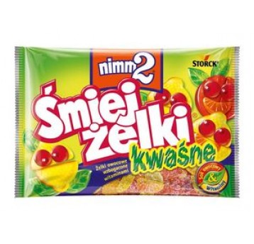 Żelki Nimm2 Śmiejżelki Kwaśne 100g