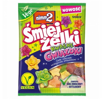 Żelki Nimm2 Śmiejżelki Kwaśne Gwiazdki 90g
